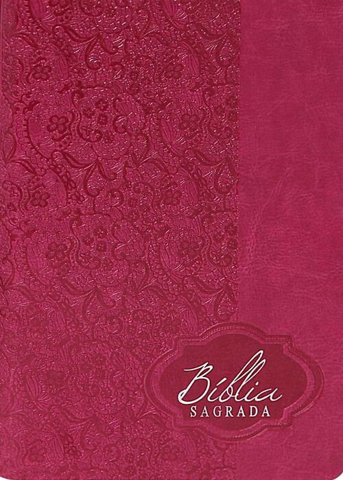 Biblia Sagrada (ARA) Letra Gigante - Pink Renda c/ Indice