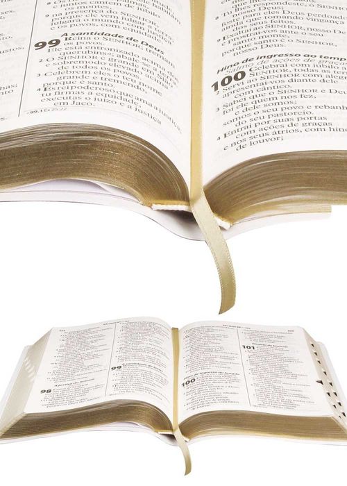 Biblia Sagrada (ARA) Letra Gigante Branca c/ Notas e Indice