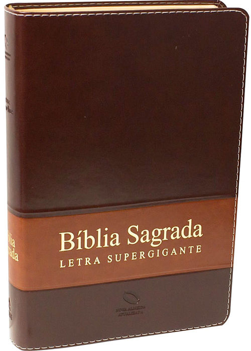 Biblia Sagrada (NAA) Letra Super Gigante - Castanho c/ Indice