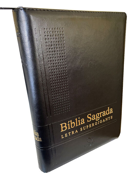 Biblia Sagrada (NAA) Letra Super Gigante - Preta c/ Indice e Fecho