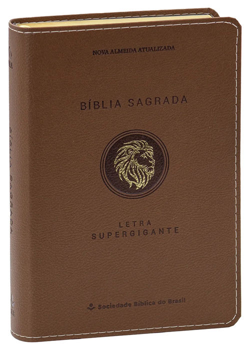 Biblia Sagrada (NAA) Letra Super Gigante Castanho