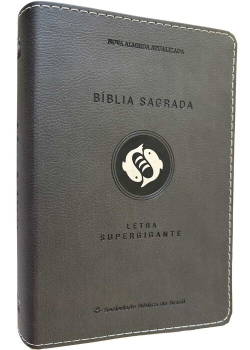 Biblia Sagrada (NAA) Letra Super Gigante Cinzenta