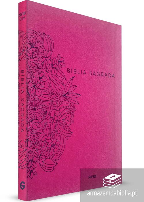 Biblia Sagrada (NVI) Slim Luxo Rosa