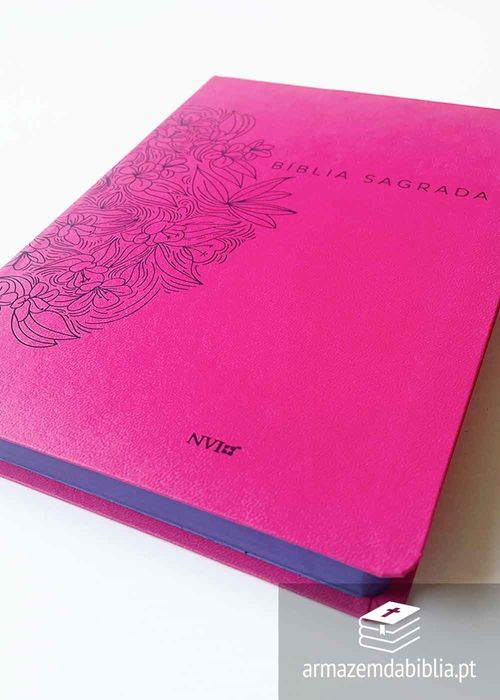 Biblia Sagrada (NVI) Slim Luxo Rosa