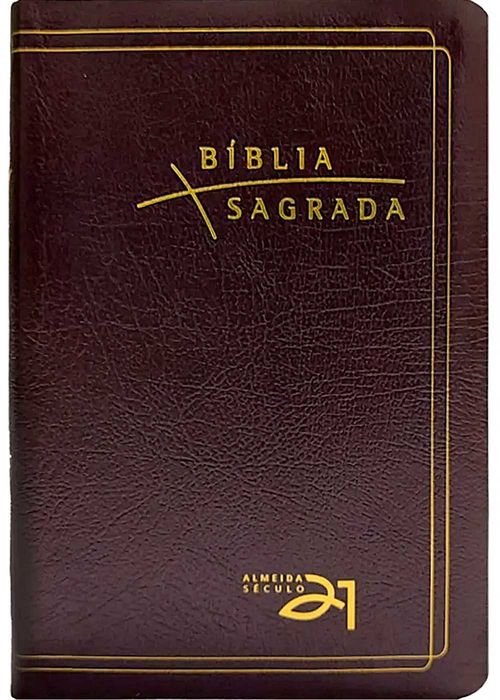 Biblia Sagrada Almeida Século 21 - Vinho c/ referencias cruzadas