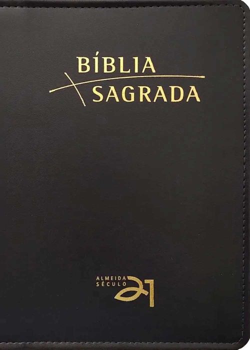 Biblia Sagrada Almeida Século 21 - Preta c/ Referências Cruzadas