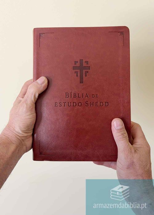 Biblia de Estudo Shedd (A21) Capa PU Castanho