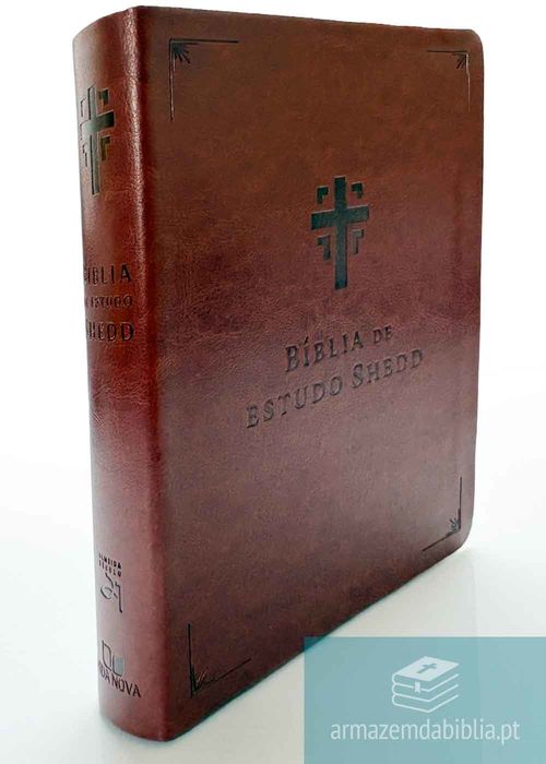 Biblia de Estudo Shedd (A21) Capa PU Castanho
