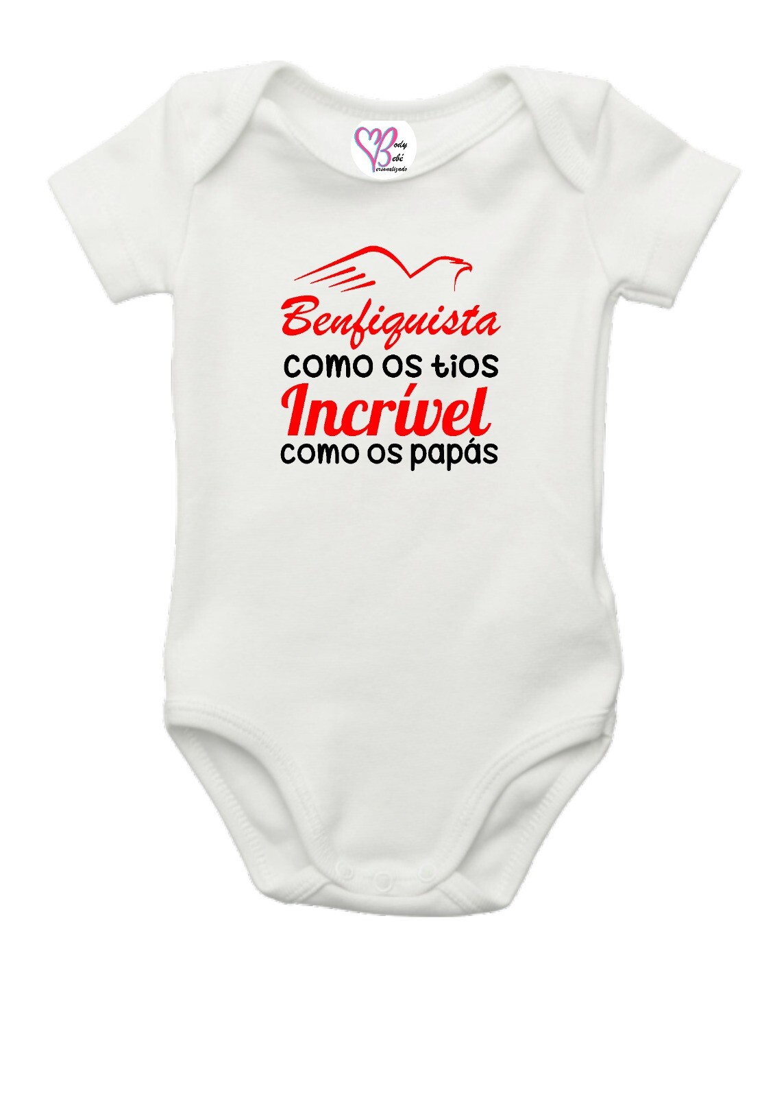 Body benfiquista familia - body benfica - body equipa de futebol