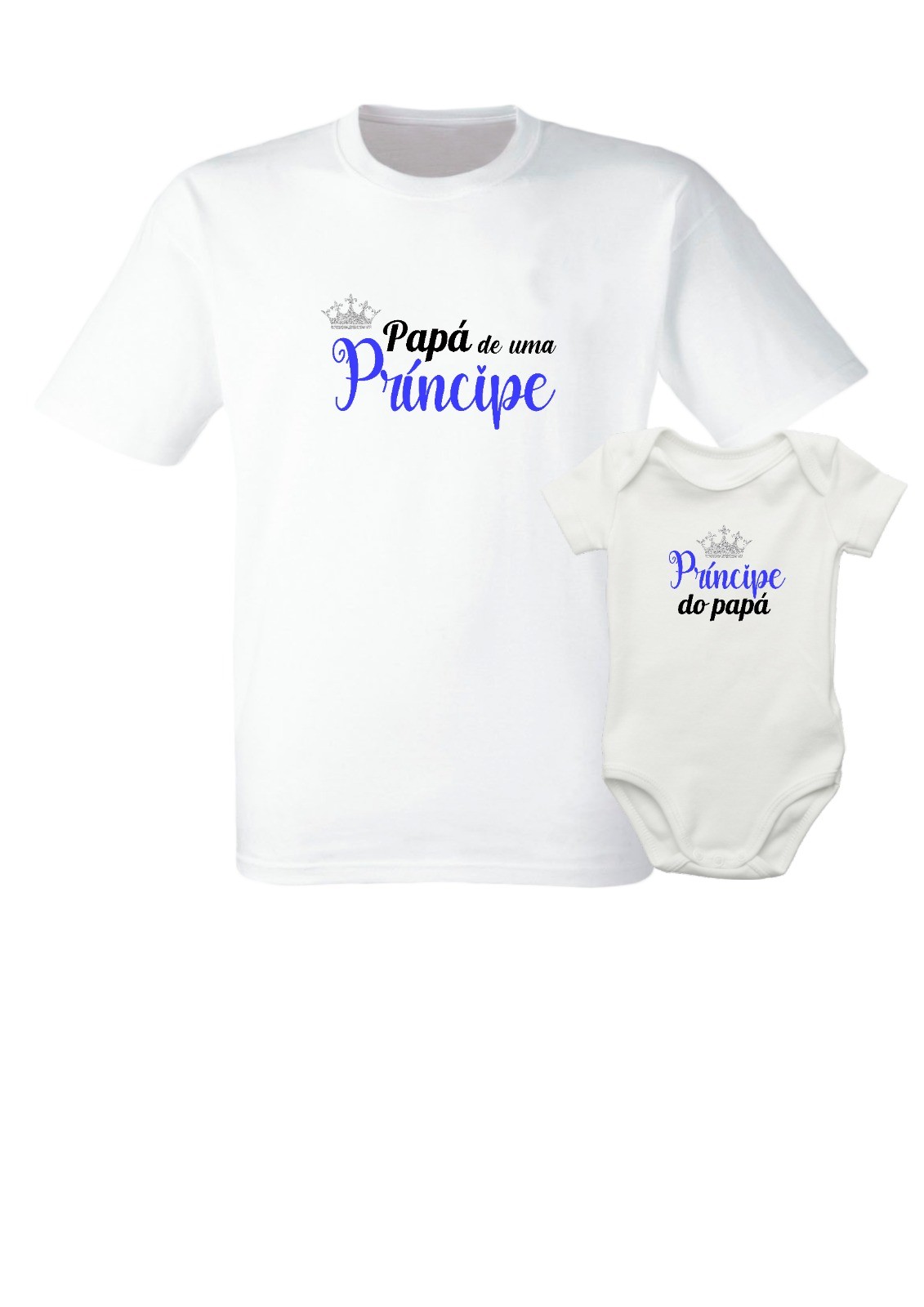 Conjunto papá de um príncipe - Prenda dia do pai