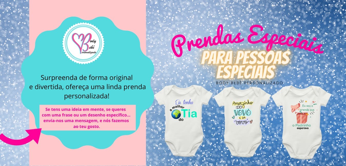 Conjunto Body Bebe Personalizado