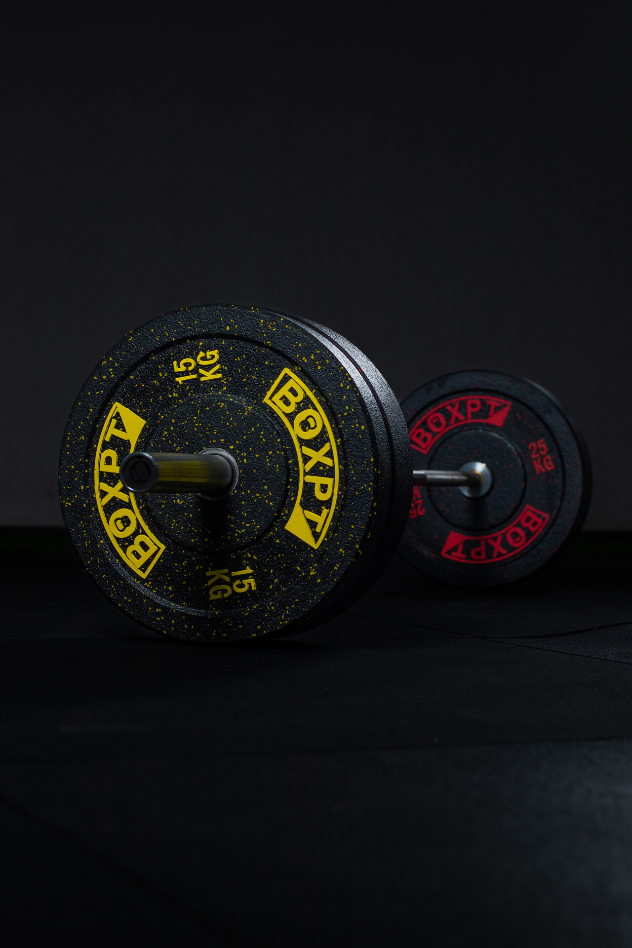 Discos olímpicos Ader, negros, de 0.7-45.35 kg, 5.08 cm