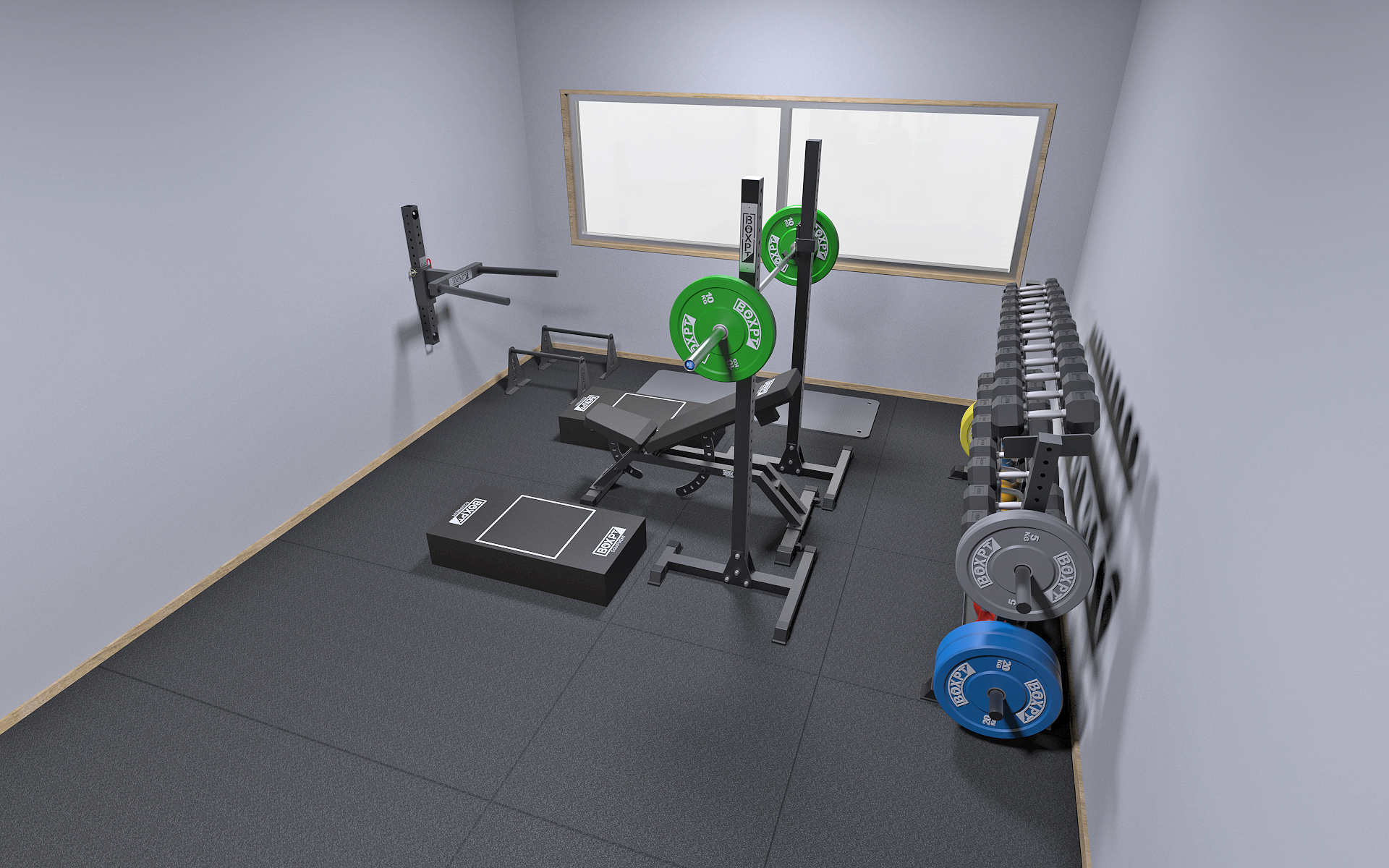 Home Gym-División RectangularBOXPT-Equipamiento Entrenamiento
