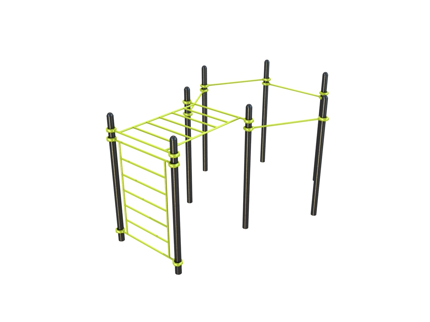 Swedish Wall Monkey Bars Hexagon Pull Up Bars