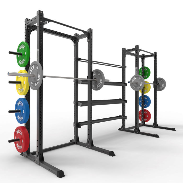 BOXPT Double Half Rack PRO avec Rangement