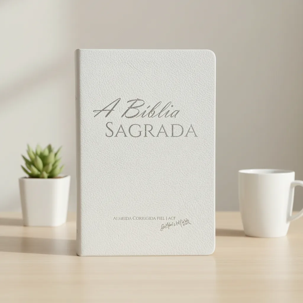 Bíblia Sagrada | ACF | Letra Grande | Branco | Estilo Slim