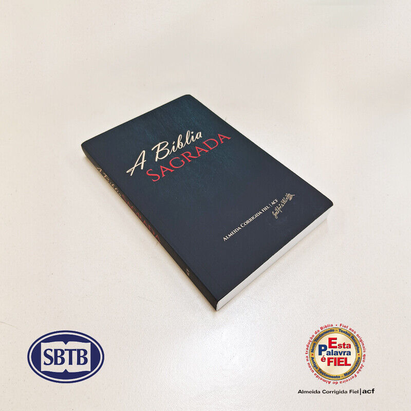 Bíblia Sagrada | ACF | Letra Grande | Preto | Estilo Slim