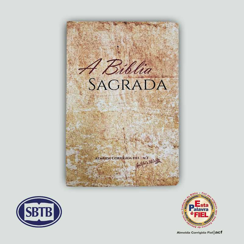 Bíblia Sagrada | ACF | Letra Grande | Capa Papirus | Estilo Slim