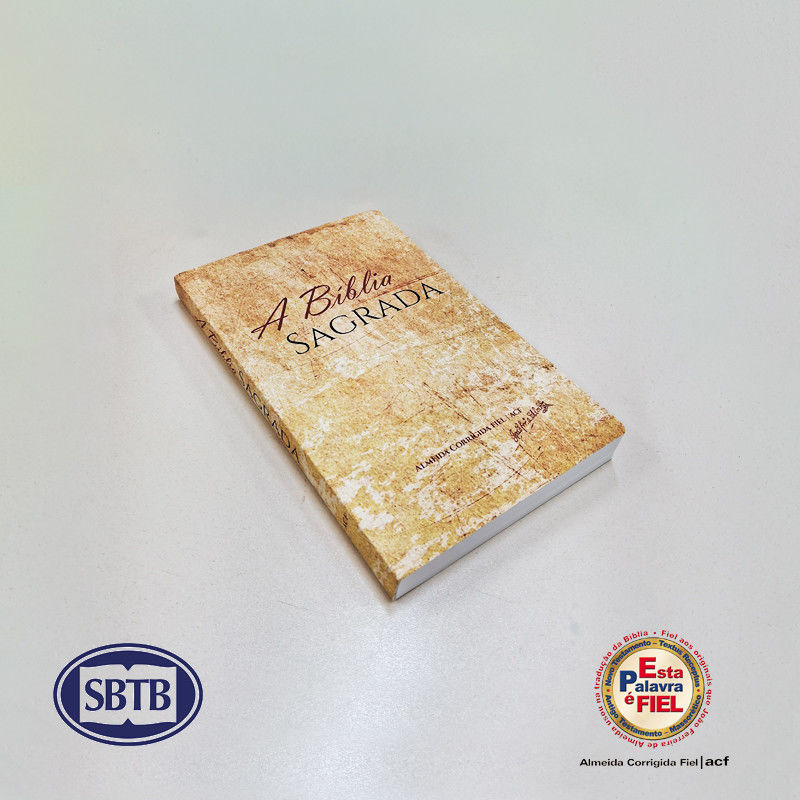 Bíblia Sagrada | ACF | Letra Grande | Capa Papirus | Estilo Slim