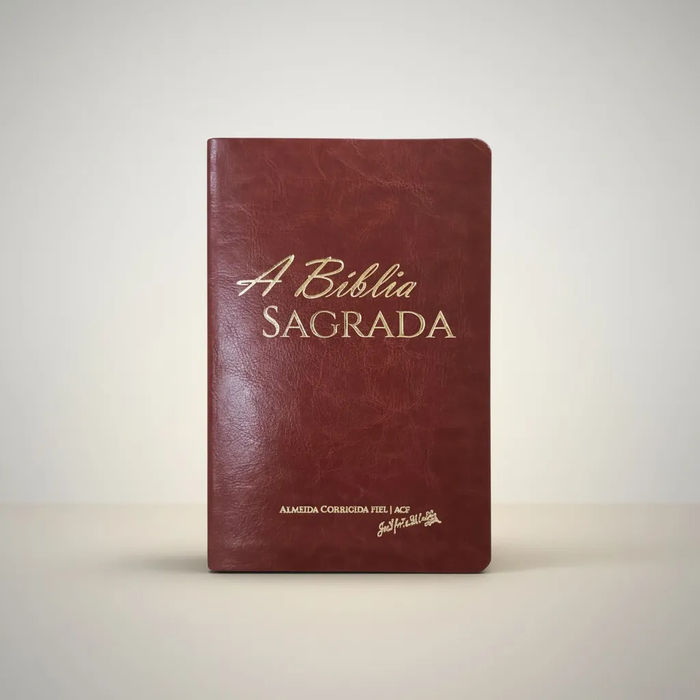 Bíblia Sagrada | ACF | Letra Grande | Caramelo | Estilo Slim