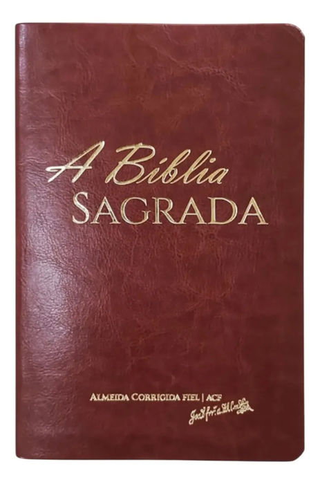 Bíblia Sagrada | ACF | Letra Grande | Caramelo | Estilo Slim