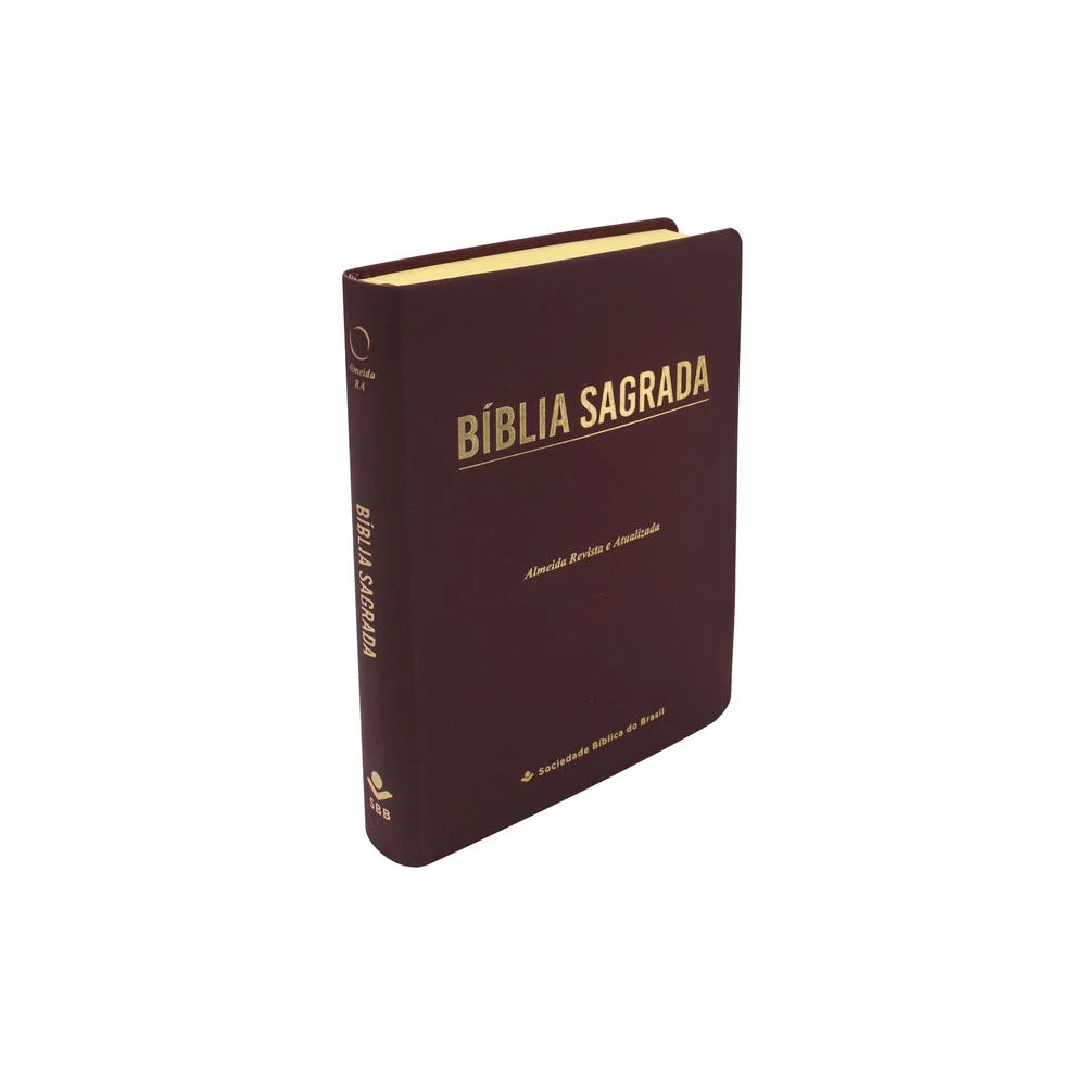 Bíblia Sagrada | ARA | Letra Grande | Linha Ouro | Vinho