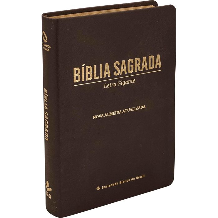 Bíblia Sagrada | NAA | Letra Gigante | Capa Castanha