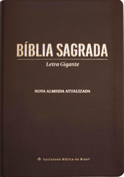 Bíblia Sagrada | NAA | Letra Gigante | Capa Castanha