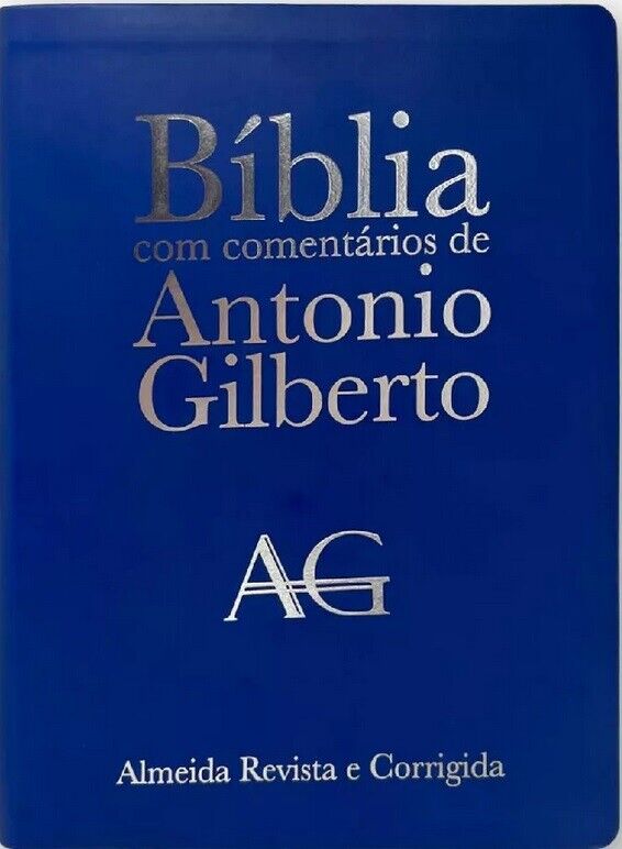 Bíblia c/ Comentários de António Gilberto |ARC | Capa Azul