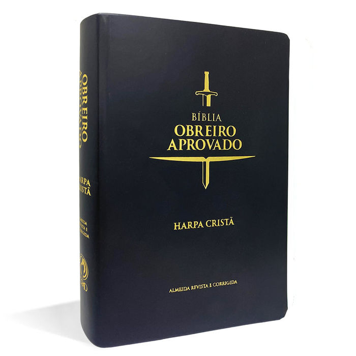 Bíblia | Obreiro Aprovado | ARC | C/Harpa | Preto