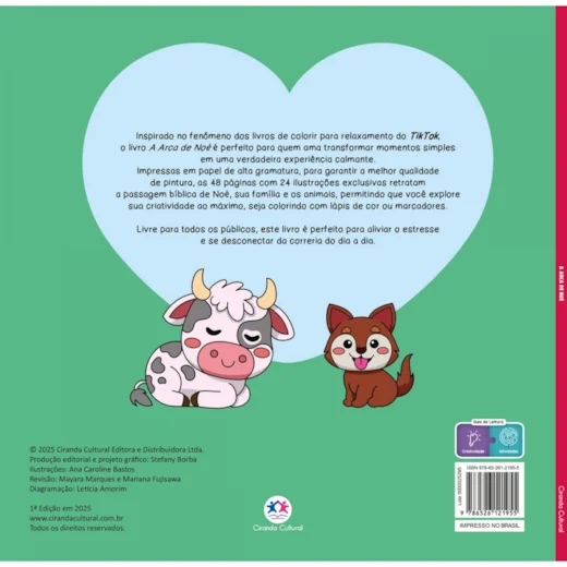 A Arca de Noé | Livro Para Colorir