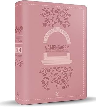Bíblia de Estudo | A Mensagem | Letra Gigante | Rosa