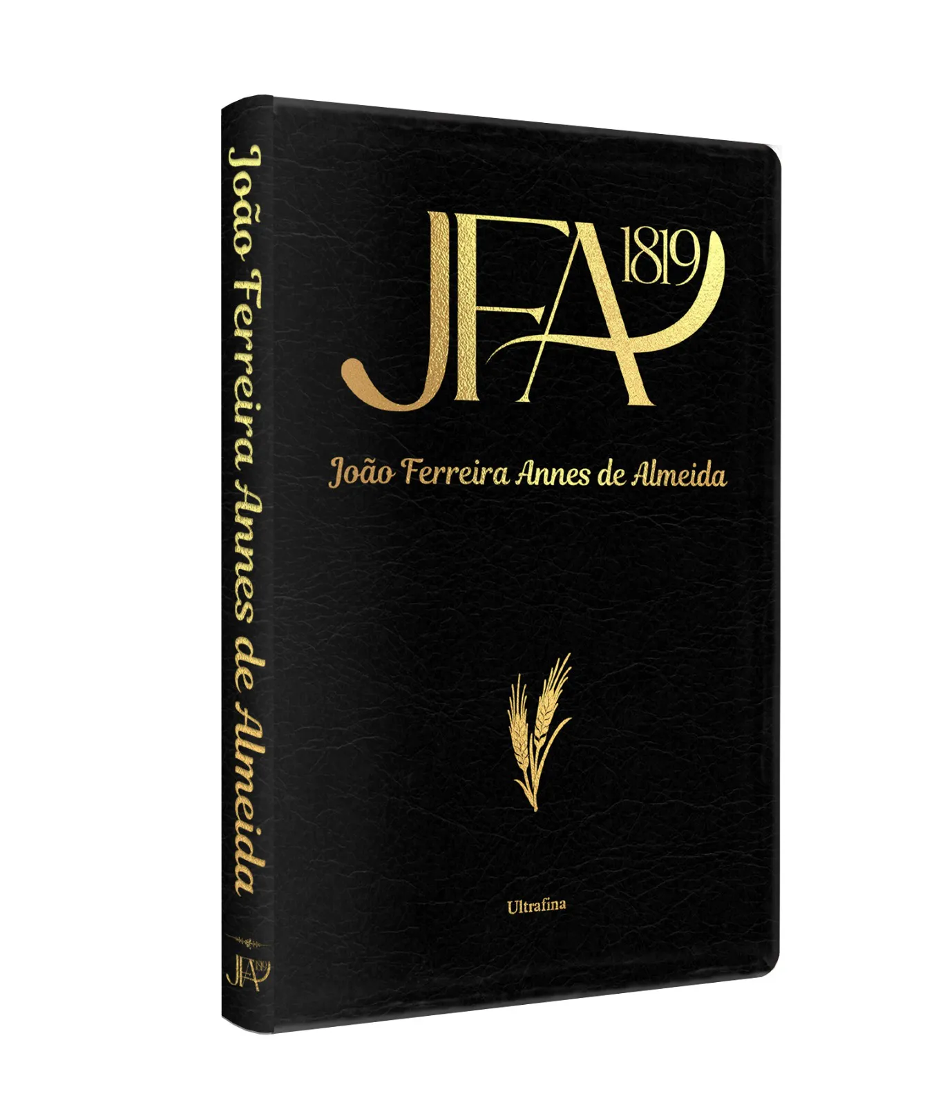 Bíblia Sagrada | JFA 1819 | Letra Média | Capa de Luxo | Preto | Estilo Slim