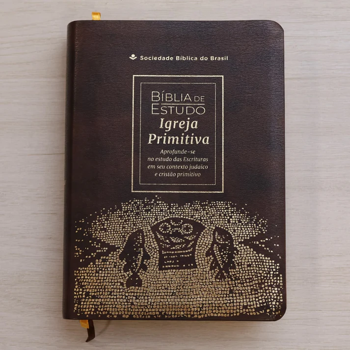 Bíblia de Estudo | Igreja Primitiva | NAA | Castanho