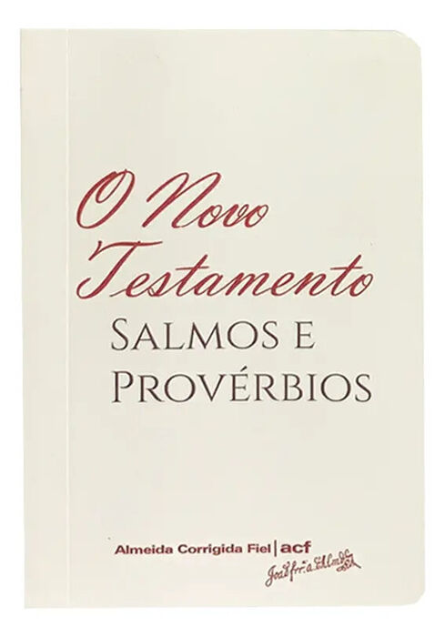 Novo testamento c/ Salmos e Provérbios | ACF | Edição de Bolso