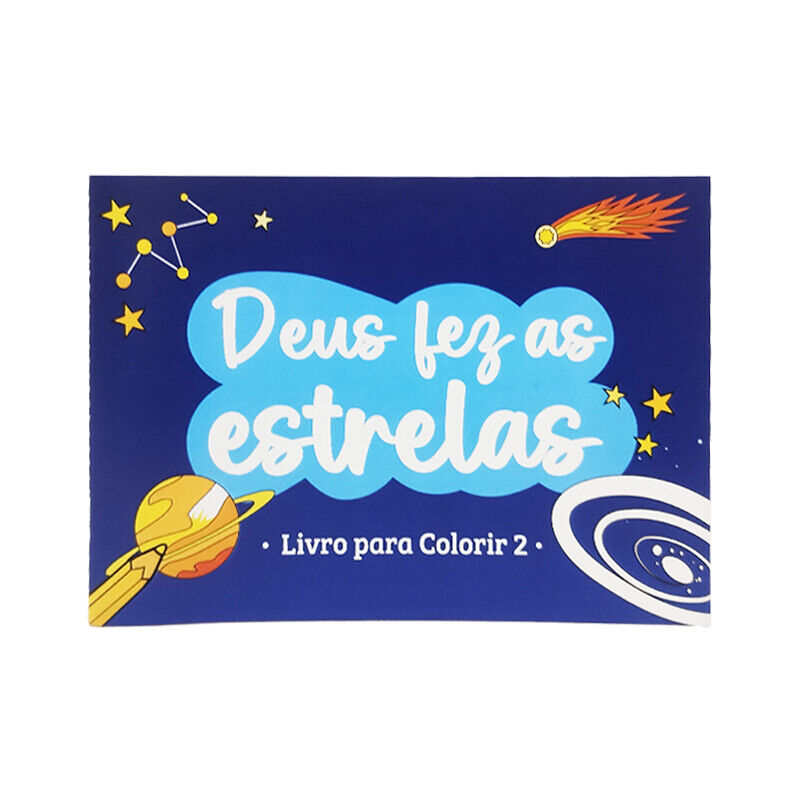 Livro para colorir: Deus fez as estrelas | Volume 2