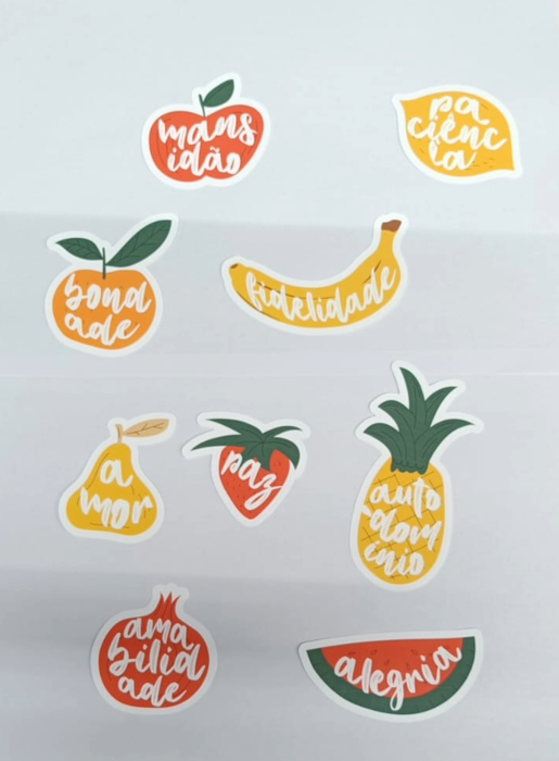 Frutos do Espírito - 9 Autocolantes