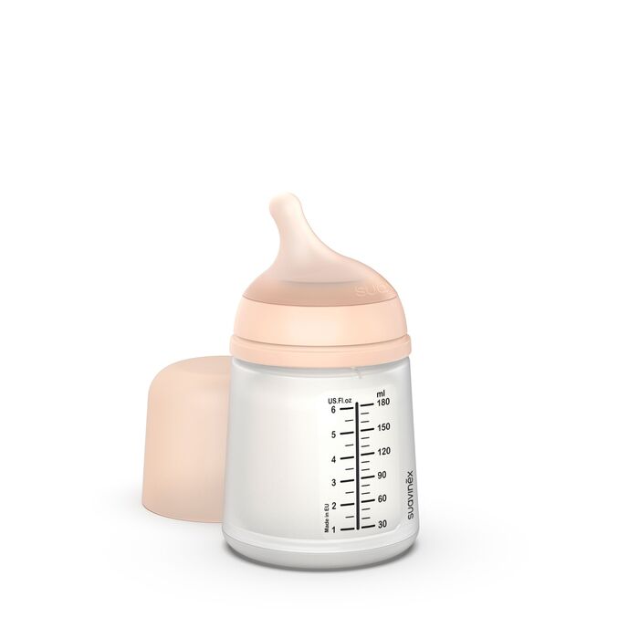 Suavinex Zero Zero Biberão Anticólicas Silicone Fluxo Adaptado (A) 180 mL Fair