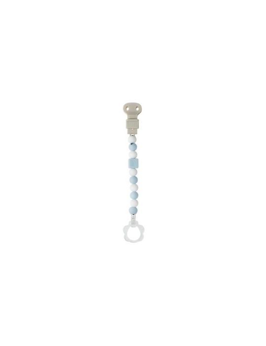 Nattou Corrente Chupeta Azul Branco e Bege