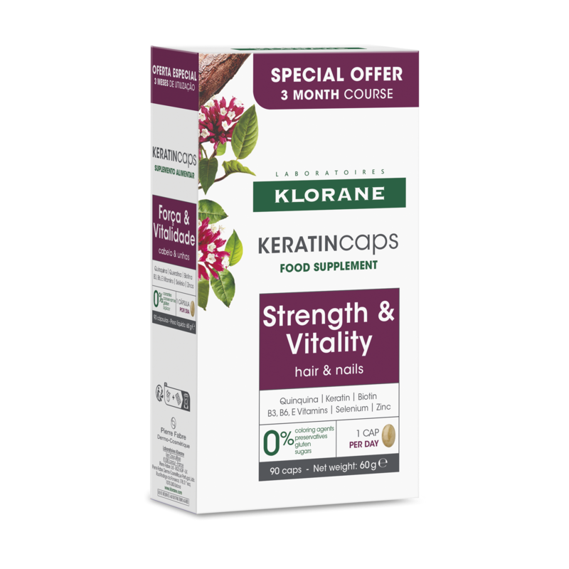 Klorane KeratinCaps 3x30 Cápsulas