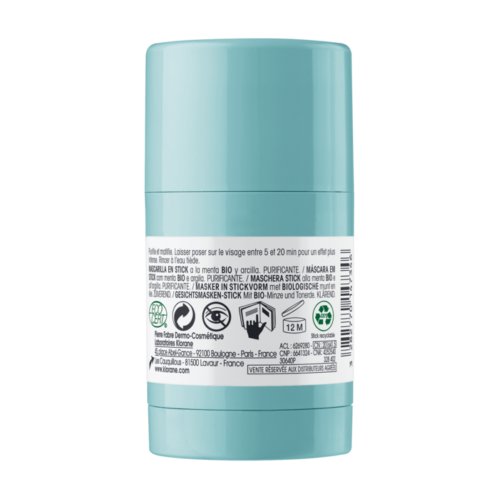 Klorane Máscara Stick Menta Aquática 25gr