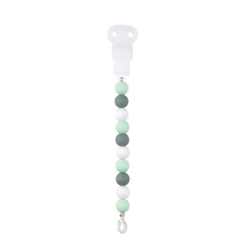 Nattou Corrente Chupeta Menta e Branco