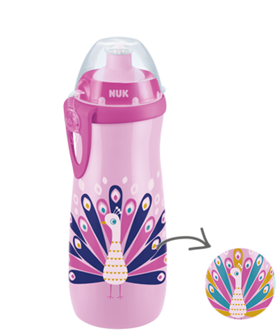 Nuk Copo Sports Cup +36m Efeito Muda De Cor - Lilás