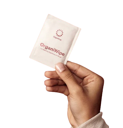 Organiwipes Toalhitas de Limpeza Copo Menstrual 10 Unidades