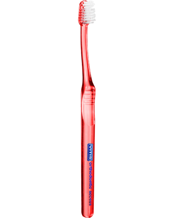 Vitis Orthodontic Escova de Dentes Access Vermelha