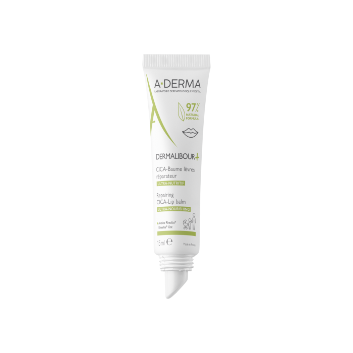 A-Derma Dermalibour+ Cica Bálsamo Reparador Lábios 15ml