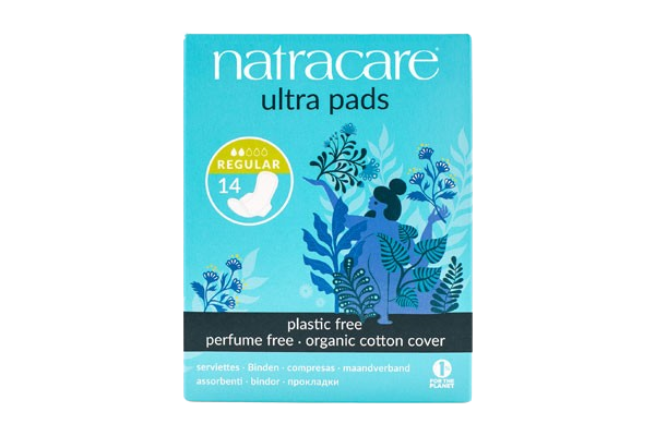 Natracare Penso Algodão Biológico Fino Regular com Abas x14