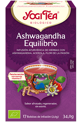 Yogi Tea Bio Chá Ashwagandha Equilíbrio  17 saquetas