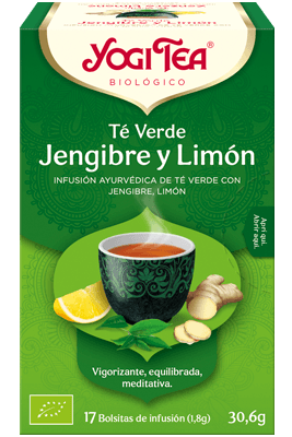 Yogi Tea Bio Chá Verde Gengibre Limão  17 saquetas