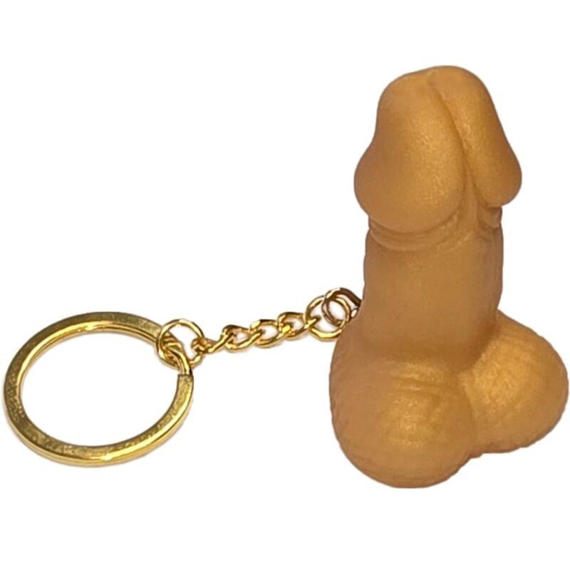 DIABLO PICANTE - CHAVEIRO EM FORMA DE PÊNIS DOURADO
